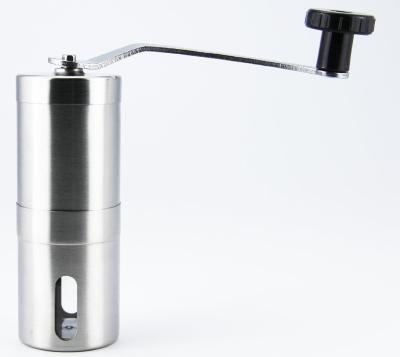 China 2022 Wholesale Most Popular Portable Outdoor Small Size Stainless Steel Coffee Grinder Manual Outdoor Use for sale