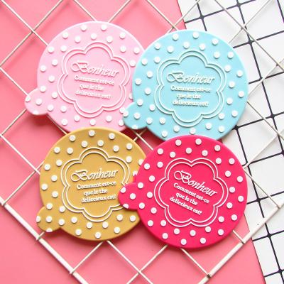 China Viable Custom PVC Promotional Soft Rubber Insulation Gift Non-Slip Creative Coffee Coaster for sale