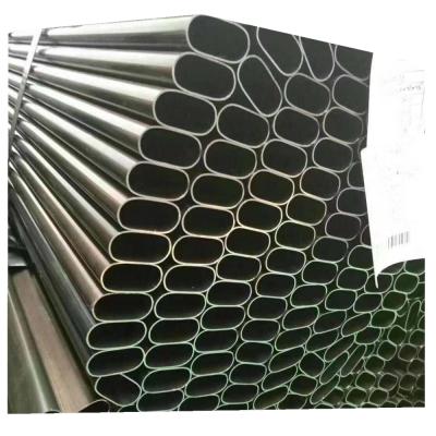 China Structural Parts Black Oval / Ellipse Steel Pipe Annealed Black Iron Pipe for sale