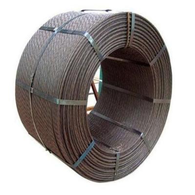 China High quality 9.3mm tensile strength 9.3mm PC steel wire PC steel rod material construction steel wire for sale