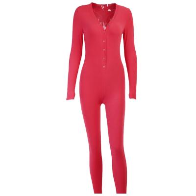 China New Logo Solid Color Onesie Jumpsuit 2021 QUICK DRY Customized Jumpsuit For Women With Butt Fin for sale