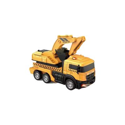 China Sachikoo Toy Car Deformation Excavator Truck RC Model Toy Radio Control Toys For Boy Girl Children Cool Gift for sale