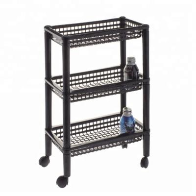 China LINK BEST Sustainable Plastic Bathroom Storage Rack Durable Universal Storage Cart for sale