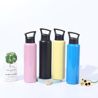 China Viable Hot Sale Powder Coating Stainless Steel Double Wall Vacuum Bottle PP Lid With Handle OEM Custom Logo And Logo for sale