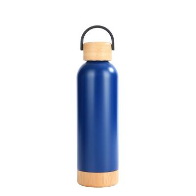 China Hot sale 500ML viable bamboo lid and with slip resistant bamboo milk bottle bottom vacuum flask custom color and logo for sale