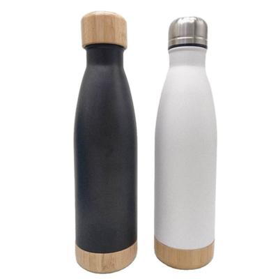 China Cola 500ML Cola 500ML Shape Bottom Shape Bamboo Vacuum Flask PORTABLE Heavy Duty Double Insulated Double Wall for sale