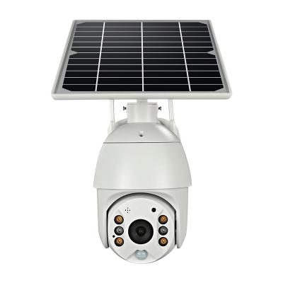 China NIGHT VISION PTZ Camera support 4G WIFI wireless outdoor solar full color security battery PTZ cameraNo need to wire the camera for sale