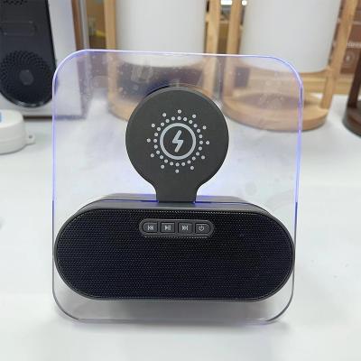 China LED Flashing Light Mobile Phone Charger Wireless Speaker Portable Speaker with TF FM AUX USB Light Radio. for sale