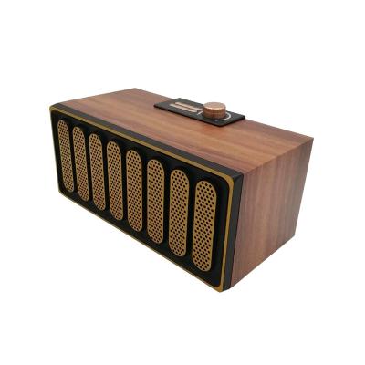 China Retro Phone Function Microphone Stereo Wireless Speaker Stereo Speakers With FM Radio for sale