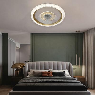 China Modern Modern Dimmable Ceiling Lights With Remote Control LED Fan Light for sale