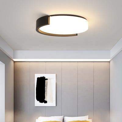 China Dimmable Three-color Outdoor Mounted Ceiling Light For Modern Home Decoration LED Smart Round Ceiling Light for sale