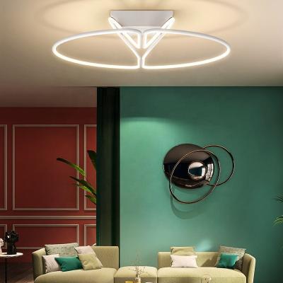 China Dimmable LED Living Room Light Outdoor Round Home Mounted Smart Ceiling Light for sale