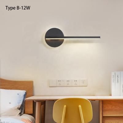 China LED Wall Lamp Bedroom Bedside Wall Lamp Angle Modern Indoor Rotatable Wall Lamp for sale