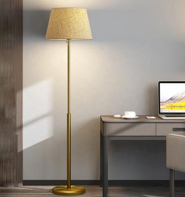 China Modern Creative Minimalist Style LED*1 Living Room Bedroom Floor Lamp Metal Cloth Floor Lamp for sale