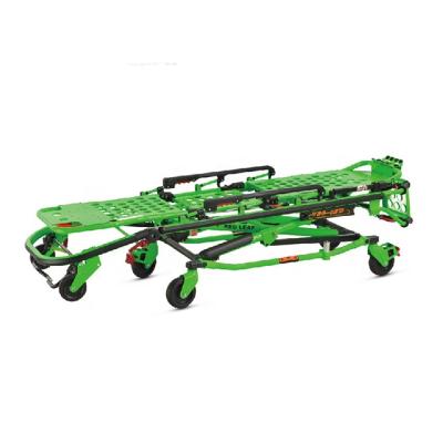 China Aluminum Foldable Emergency Rescue Transfer Medical Device Ambulance Stretcher Trolley For Ambulance Car for sale