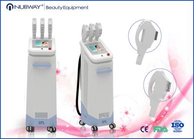 中国 白 3 のハンドル IPL レーザーはタッチ・コントロールの水晶軽いガイドを機械で造ります 販売のため