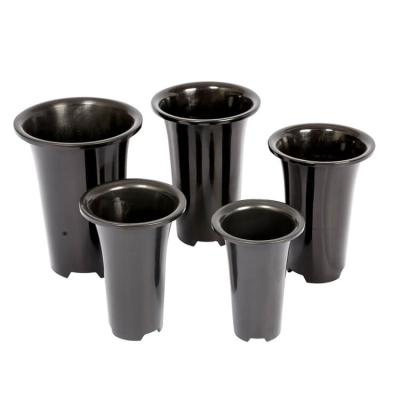 China American Style PlasticTall Black 150 x 210mm Garden Planter Flower Orchid Nursery Pot for sale