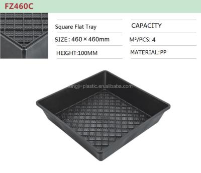 China High Quality Plant Growth Plastic Square Tray For Wholesale 425mm x 425mm Tray Manufacture Factory Different Dish for sale