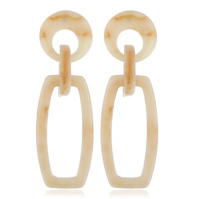 China The 2021 punk earrings of the new style of Korean acetic acid resin earrings women's earrings wholesale for sale