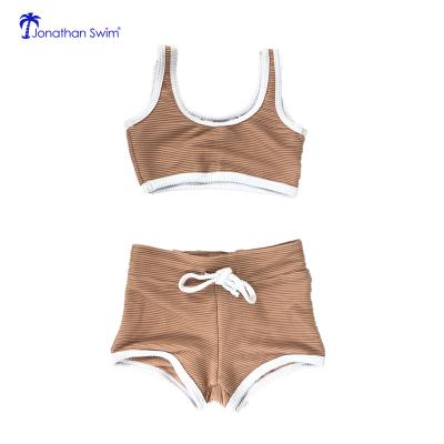 China Two-piece swimsuit baby cute children's texture jacquard bikini Anti-UV anti-UV swimwear for sale