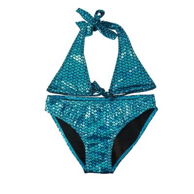 China Kids Bikini Breathable Babies Swimwear Breathable Custom Swimwear With Glitter Fabric for sale