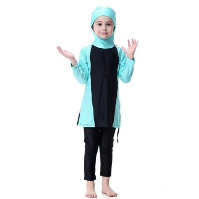 China Kids Clothing 2-Piece Swimwear Girls Muslim Islamic Muslim Beachwear QUICK DRY QUICK DRY With Long Sleeve For Kids for sale