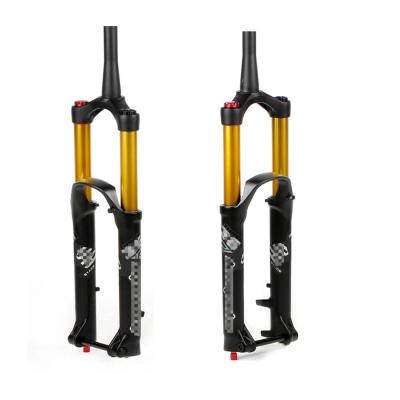 China Mountain Bikes Bicycle Fork 27.5inch 29er Air Tapered Tube 110*15MM 180mm Travel MTB Suspension Fork Bicycle Part Bicycle Fork for sale