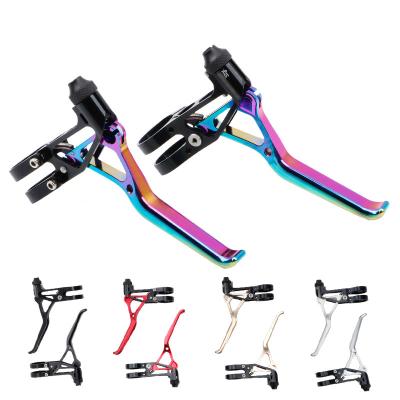 China Mountain Bikes Folding Bicycle Brake Lever Riser Parts Road Bike Brake Lever LP 64g CNC Wheel V Brake Ultralight Small Bike Brake Lever for sale