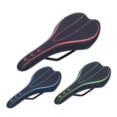 China Lightweight PU Spring Elastic Bike Seat Cycling Comfortable Road Bike Cushion Saddle MTB Bicycle Cycling Saddle for sale