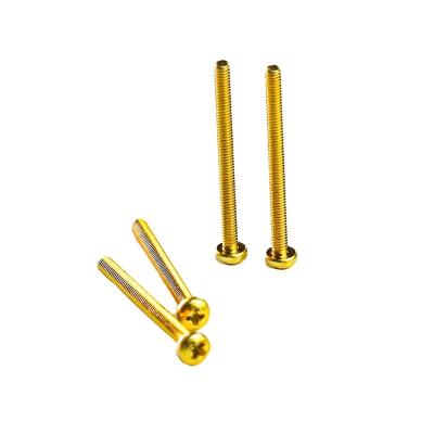 China M3 M5 M8 din 7985 custom stainless phillips pan head machine screw brass phillips bolt furniture connector screws for sale