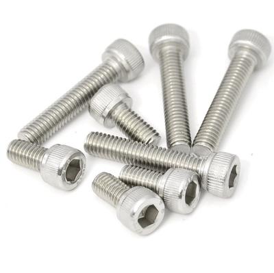 China DIN912 SS 304 custom stainless steel hexagon socket head screw hexagon socket head bolt half thread screw for sale