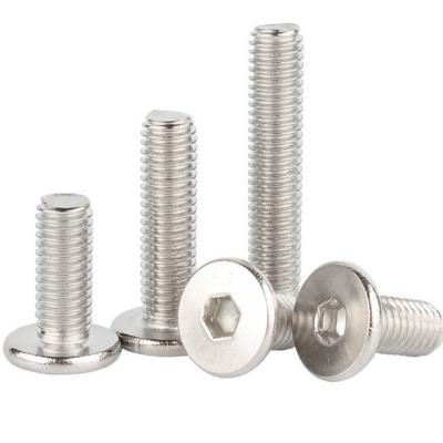 China Class 12.9 Fine Thread M8 M10 M12 M14 M16 Hex Socket Head Screw Allen Bolt Hexagon socket flat head bolt for sale