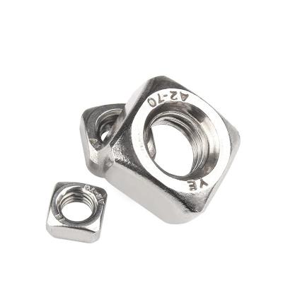 China M5 M8 M12 custom carbon steel stainless steel titanium polished square nut square weld nut square lock nut for sale