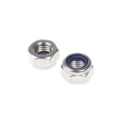 China Din985 Galvanized Lock Nut m3-m48 stainless steel hexagonal nylon lock nut fingerboard lock nuts self locking nut for sale