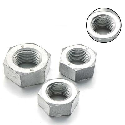 China M6 M8 M12 Galvanized Lock Nut heavy duty stainless steel polished structural nut hex nuts weld on hex nuts for sale