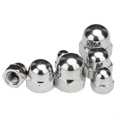 China M6-M20 Galvanized Lock Nut polished lock nut for mining alloy stainless steel hex nut round head hex cap nut for sale