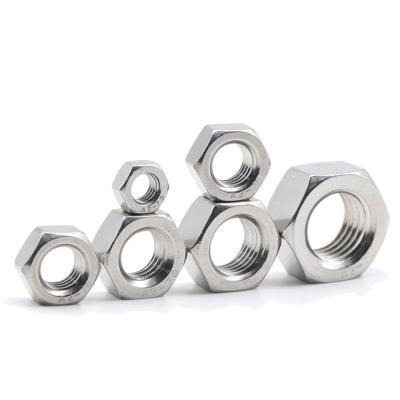 China M1-M16 DIN934 Galvanized Lock Nut polished hexagon nut stainless steel nut and bolt for sale