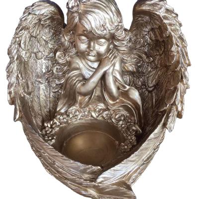 China China Wholesale Hot Sale Resin Angel Stand Base Crystal Ball Living Room Ornaments Beautiful Angel Stand Base For Home Desk Decor for sale