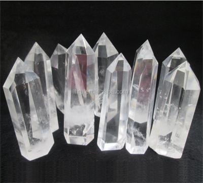 China China Factory Price Polished Clear Quartz Crystal Points Crystal Healing Wands Crtsral Obelisk for sale