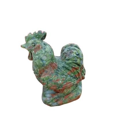 China China Wholesale Rock Quartz Carved Gemstone Carving Animal Figurine Crystal Rooster Crystal Crafts for sale