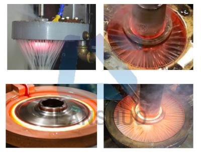 China Induktions-Wärmebehandlungs-Maschine der Stahlstangen-50L/Min 320A zu verkaufen