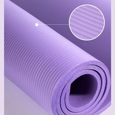 China Versatile Sports Yoga Pilates Thick Mats Non Slip NBR Rubber Foldable Eco-Friendly Fitness And Exercise Double Side for sale