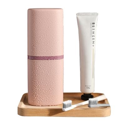 China Viable Two-in-One Portable Travel Storage Box Toothbrush and Toothpaste Holder Wash Cups Toothbrush Gargle Cup for sale