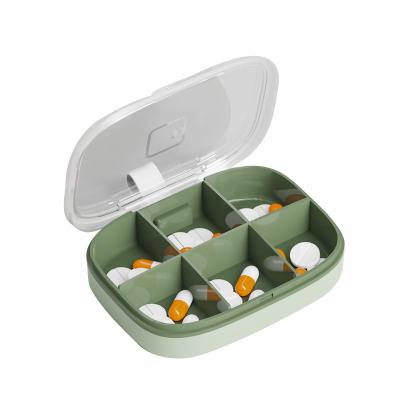 China Home\Hotel/Hot Selling Pill Box 7 Compartments ABS Pill Box Portable ABS Material Pill Box Portable Weekly Pill Case Storage Organizer for sale