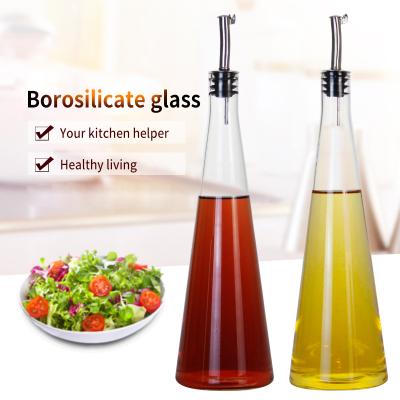 China High Quality Amazon Clear Hot Selling Condiment Serving Dressing Bottle Set Custom Kitchen 4 Pieces Set High Clear Borosilicate Glass for sale