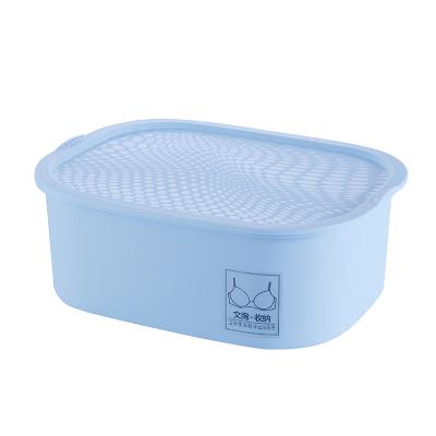 China 2021Amazon Hot Sale Traditional Eco-Friendly Portable Plastic Storage Underwear Bra Bangs Box for sale