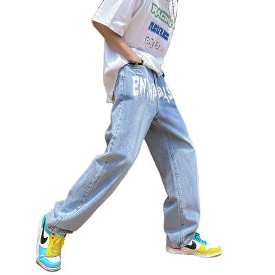 China High Street Viable American Loose Men's Jeans Pants Letter Print Hip Hop Men's Clothing Plus Size Casual Men's Trousers Pants for sale