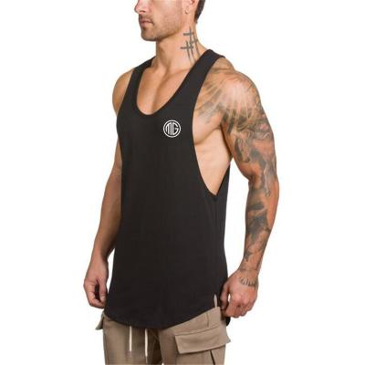 China Bodybuilding Breathable Fitness Muscular Running Tank Top Plus Size Sleeveless T-Shirt Sweat Tank Tops For Men for sale