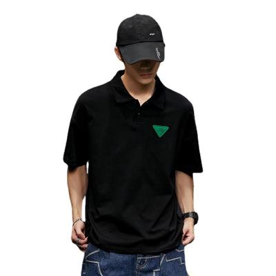 China Men's Polo Shirts Summer Polo Shirts Simple Loose Large Size Depression Of Breathable Short Sleeve Polo T-shirt Lapel for sale