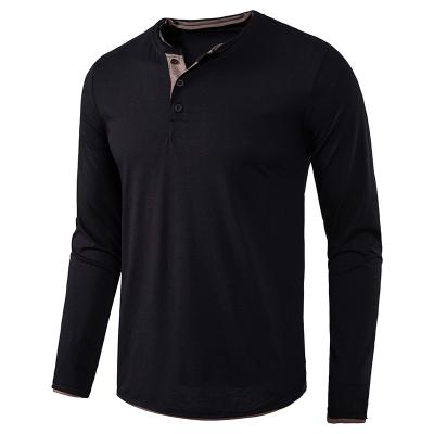 China Sustainable Men's Long Sleeve Premium Quality Polo Shirts Solid Color Polo Shirts Autumn T Shirt For Men for sale